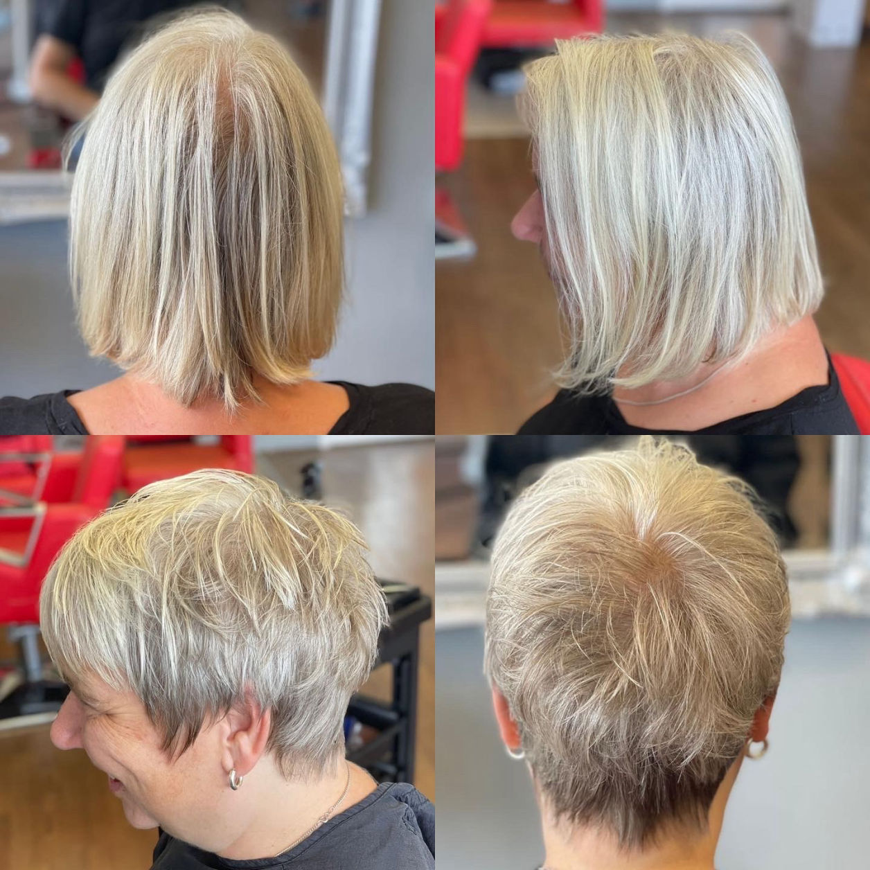 Complete restyle short cropped styles