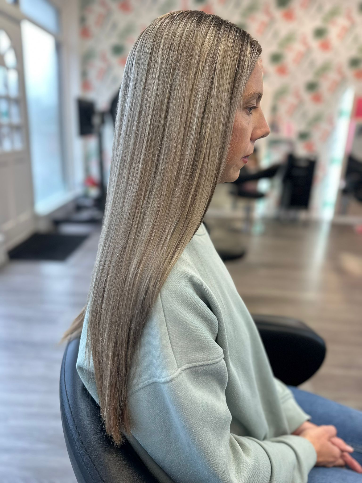 Colour change low lights and hair maintenance