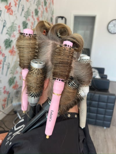 curly blow dry