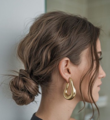 Soft loose updos Spring 2026