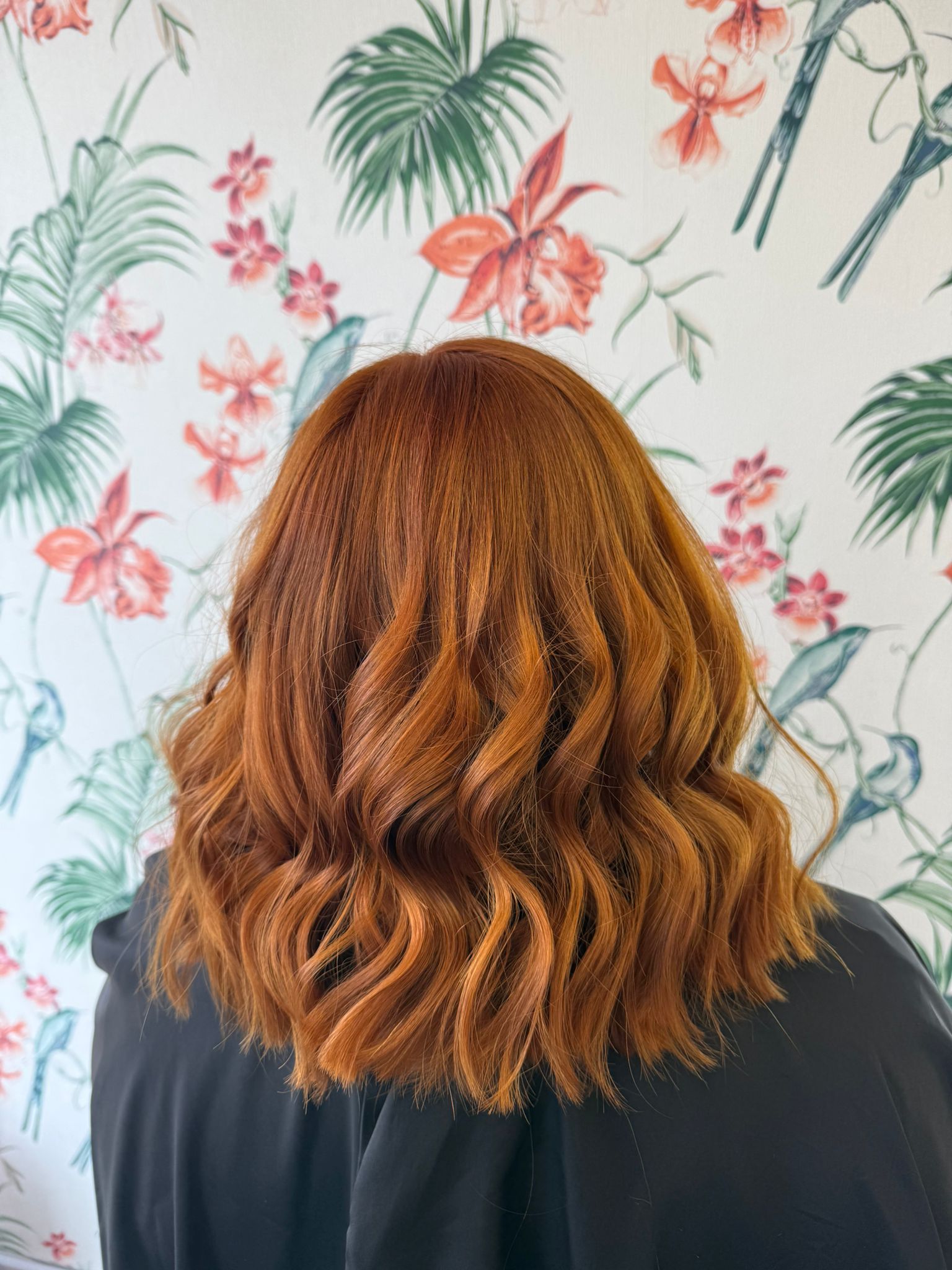 Pumpkin spice hair colour