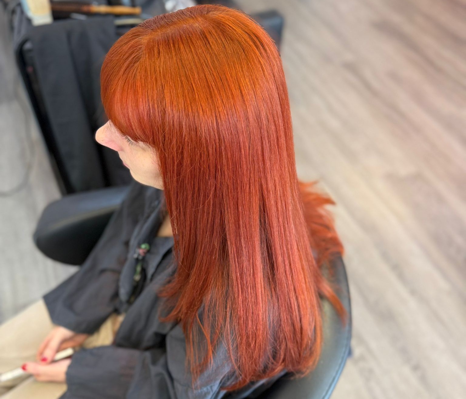 Vibrant orange hair refresh